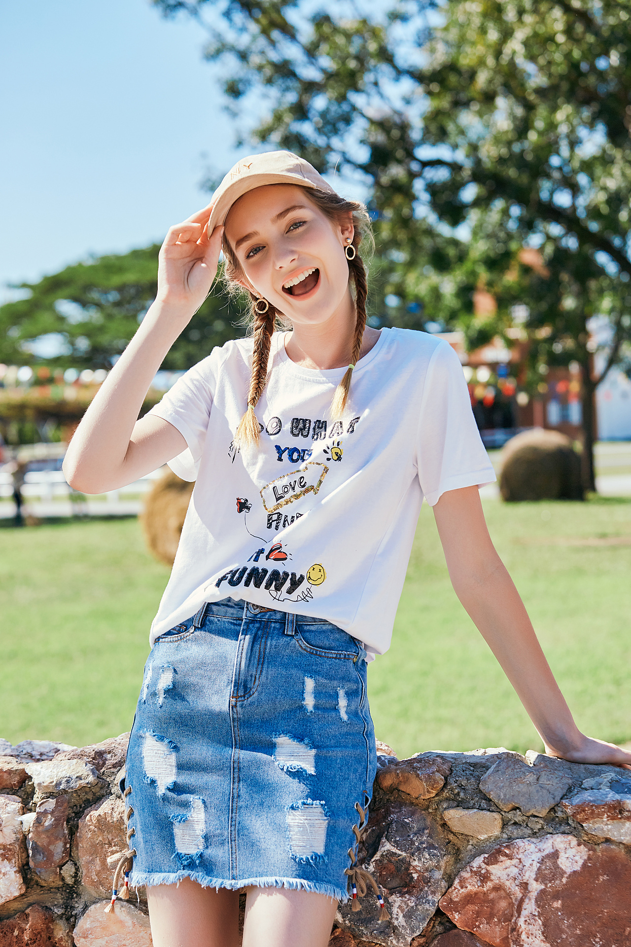 t恤女短袖宽松衣服可爱夏季搞怪味少女ins超火网拍