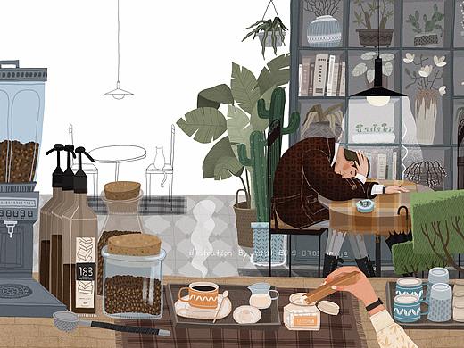与鱼YUYU原创：植物咖啡馆——一个人的Espresso