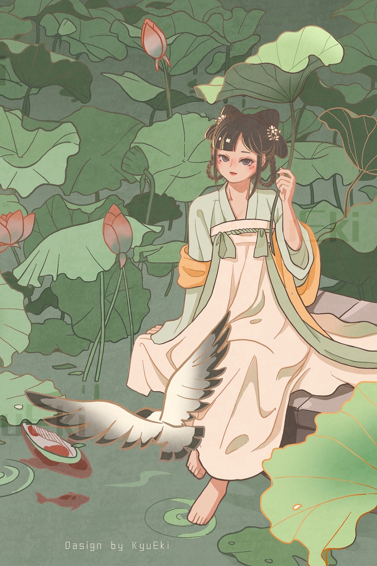 国风习作【庭院之声】系列（图ZMjc2MzIxNjg0） - 创作习作 - 站酷设计师KyuEki原创素材 - 站酷ZCOOL