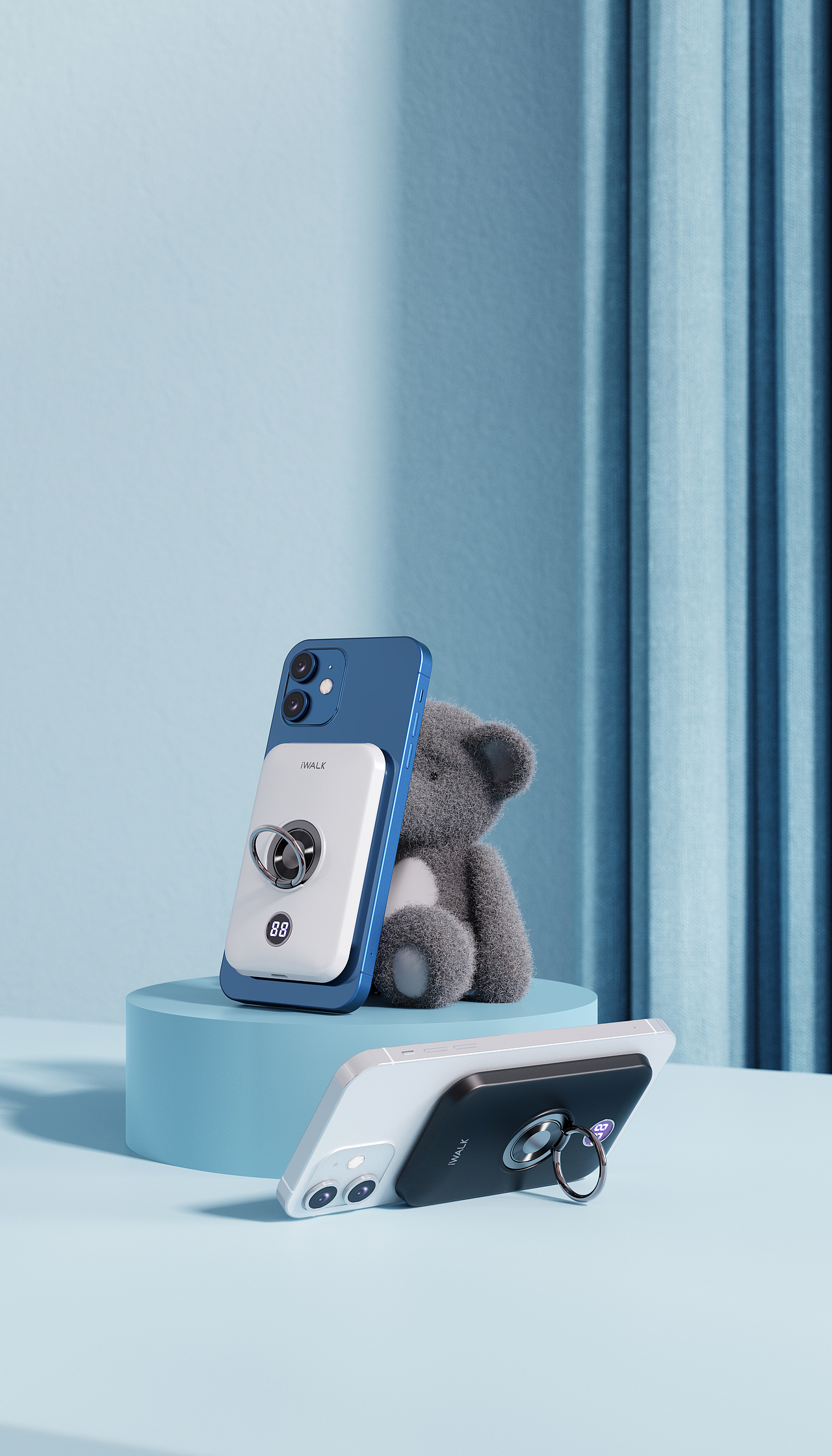 iPhone 12、iPhone 13 流行的MagSafe移动充电宝（图ZMjcyNDA4OTQw） - 电商 - 站酷设计师阿紫3D设计原创素材 - 站酷ZCOOL