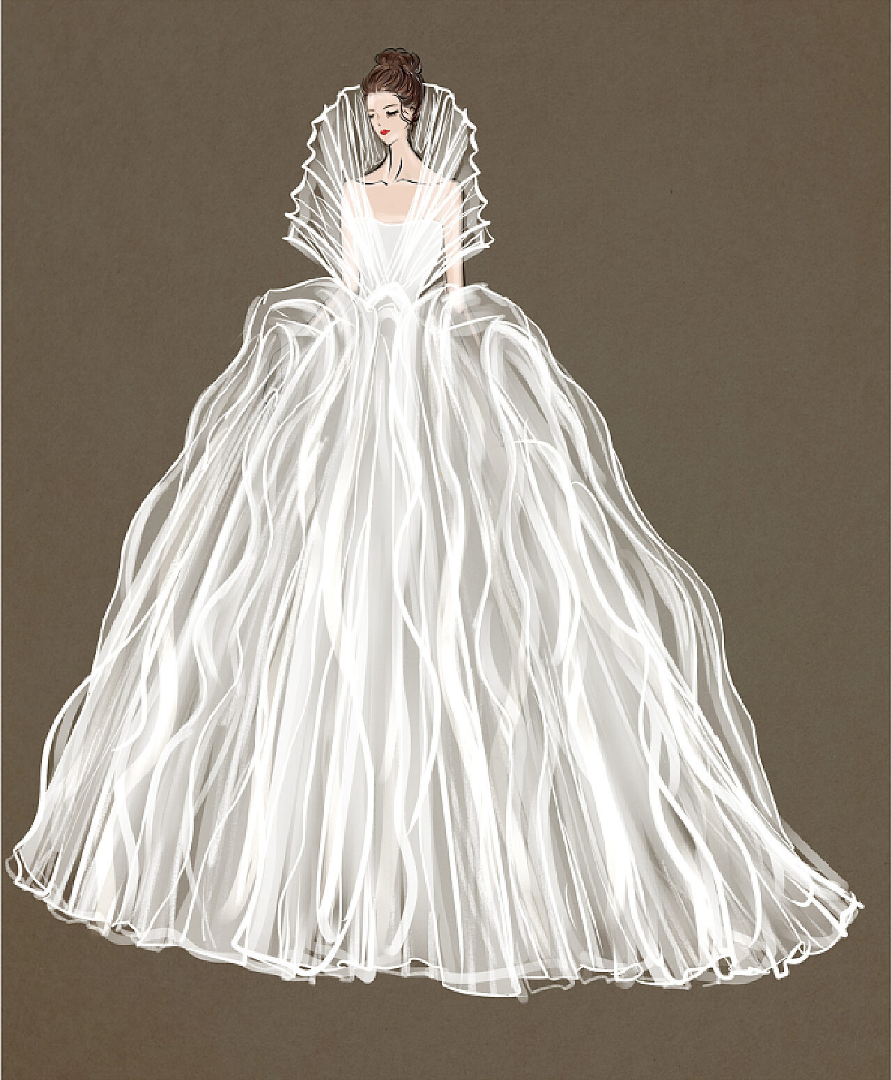 婚纱设计手稿|服装|正装/礼服|MilanFashionCam - 原创作品 - 站酷 (ZCOOL)