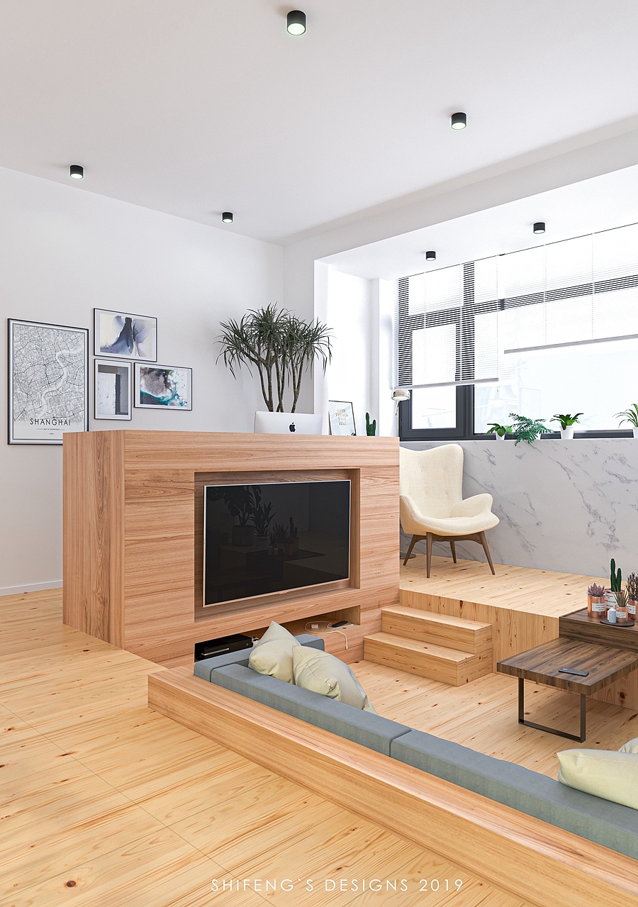 抬升地面与下沉客厅（图ZMTcyOTQyNzY0） - 家装设计 - 站酷设计师石峰STARK原创素材 - 站酷ZCOOL