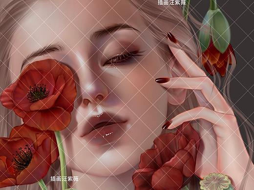 iPad厚涂人像插画17