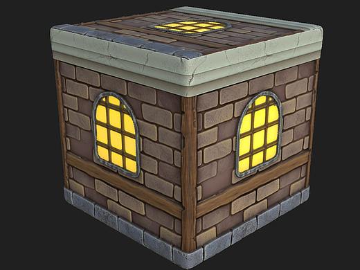 Substance Designer 临摹房屋练习稿01