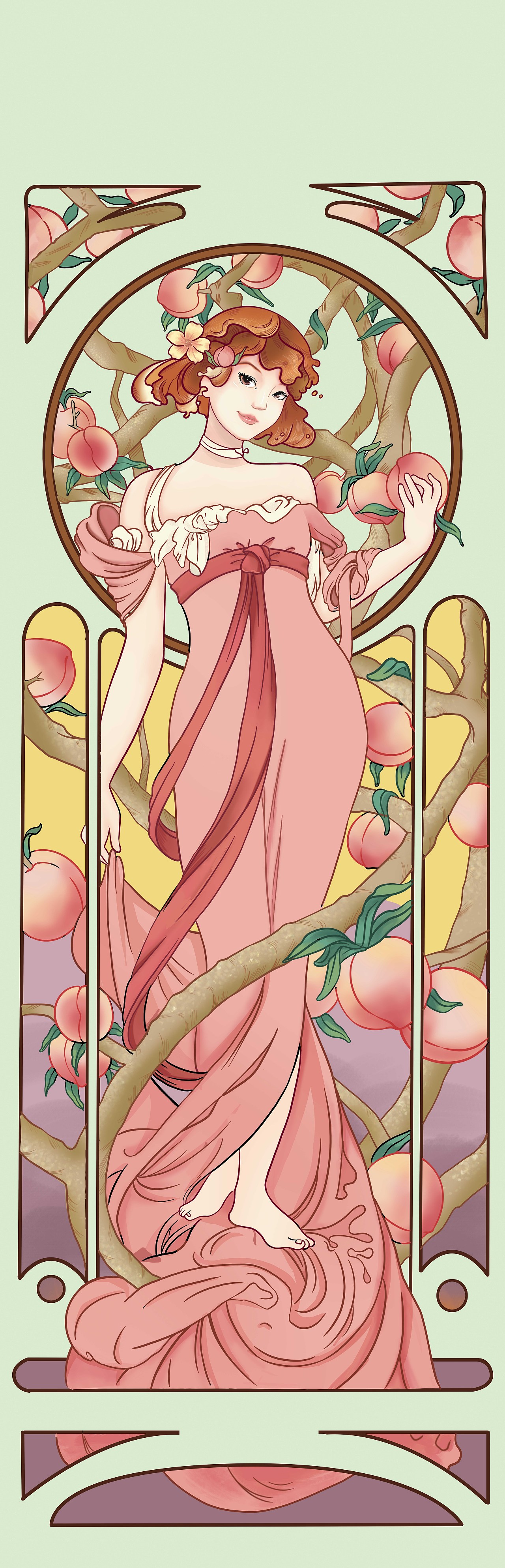 参考穆夏大师的插画（图ZMjg4OTUwNDI0） - 商业插画 - 站酷设计师ad小老虎原创素材 - 站酷ZCOOL