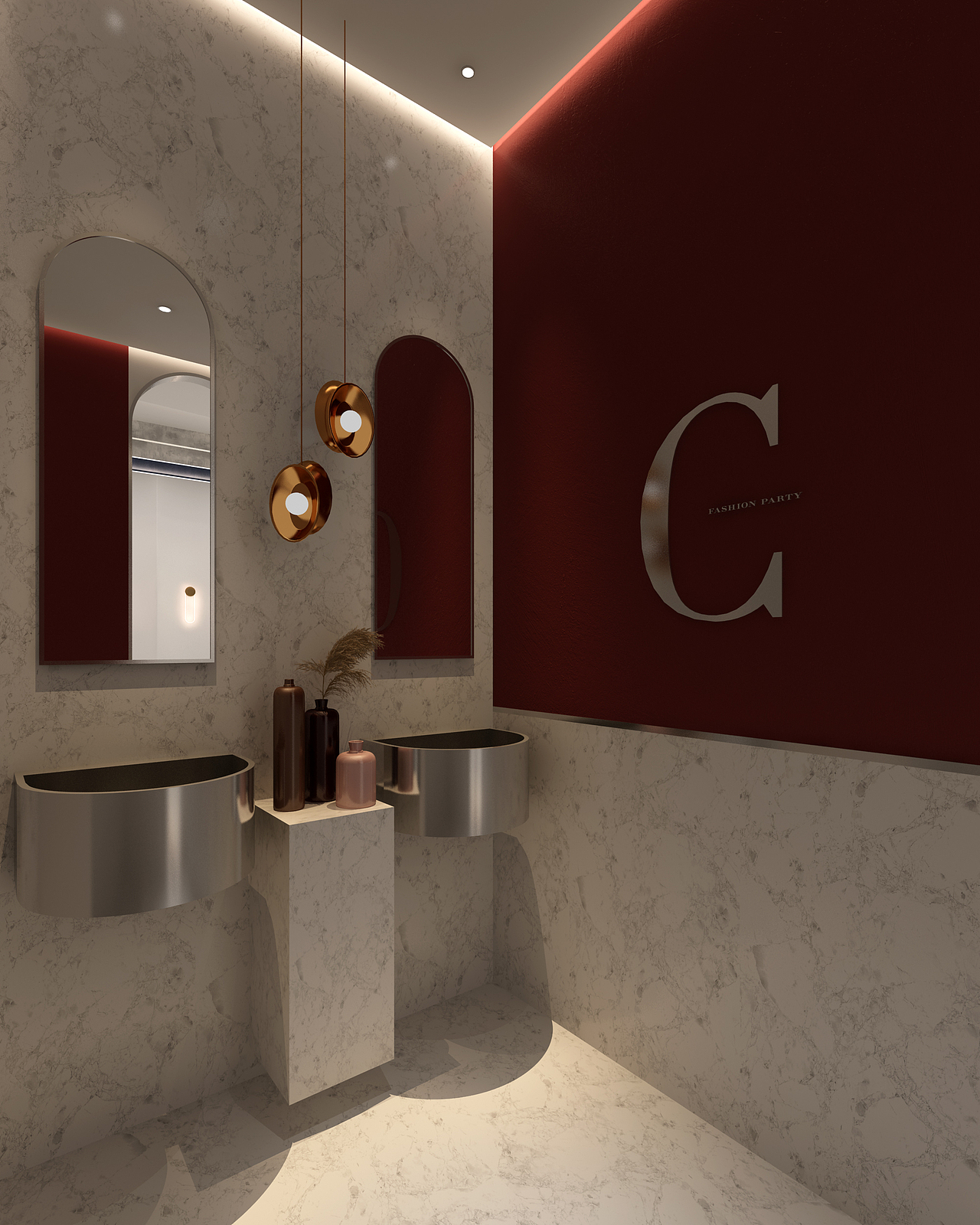 AZI烘培餐厅｜魔戏空间案例（图ZMjA3ODYwMDI0） - 家装设计 - 站酷设计师魔戏空间设计原创素材 - 站酷ZCOOL