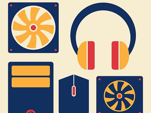 3C-PC相关分类图标设计