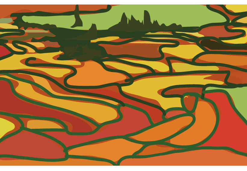 梯田|||湖南菜 - 原创设计作品 - 站酷 (zcool)