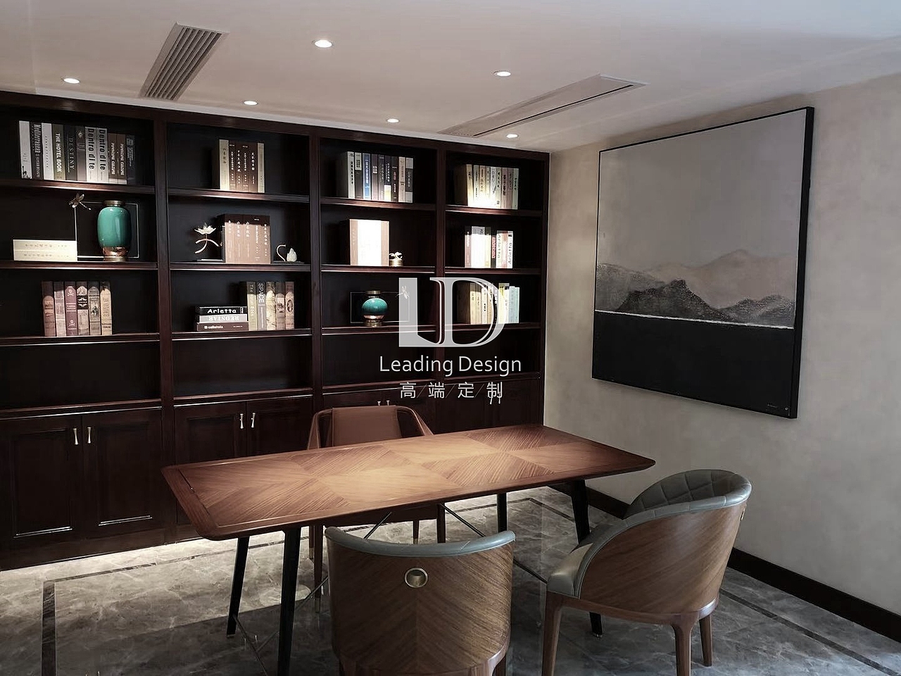 紫檀庄园装修设计,力帆红星广场紫檀庄园新中式装修