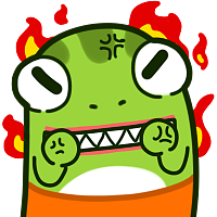 呆呆小熊的蛙哈哈表情