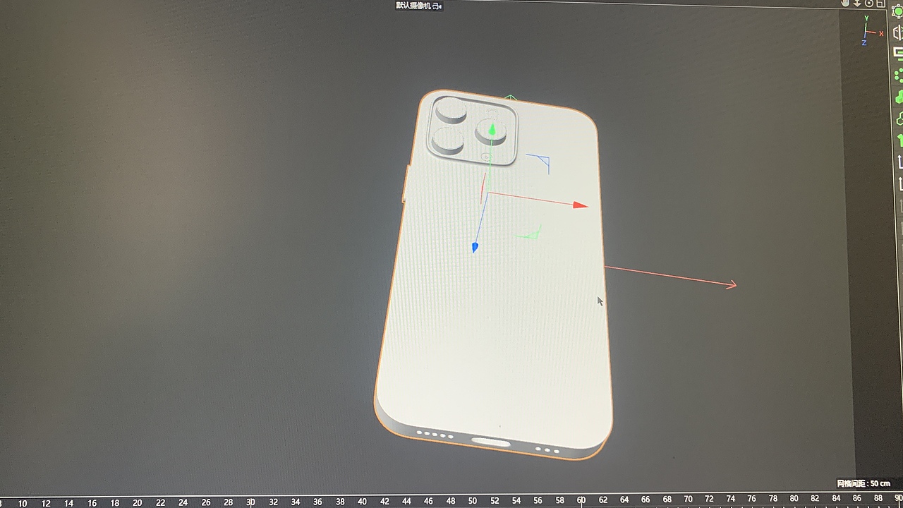 白模,练手,C4D,苹果手机