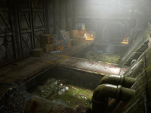 ue4废弃的地下基地