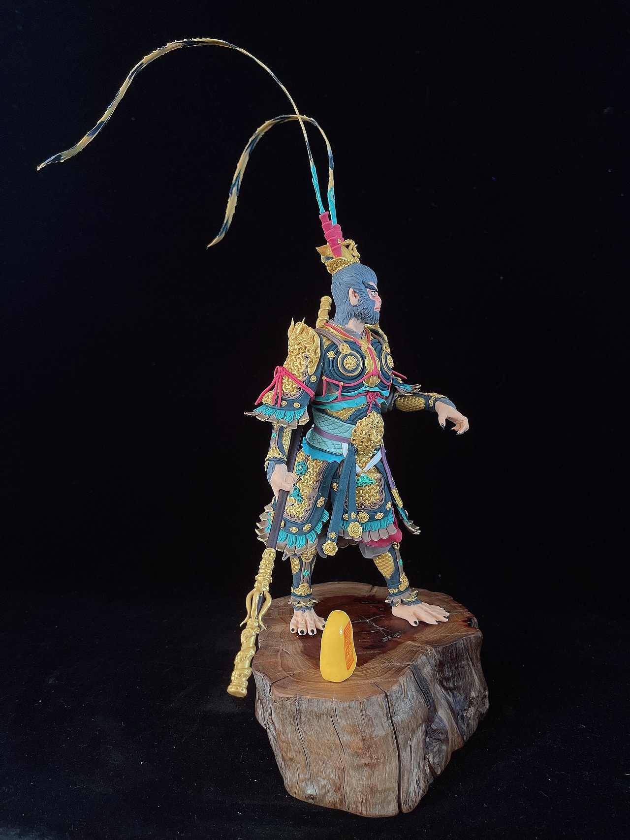 康健面塑作品《黑神话·悟空》