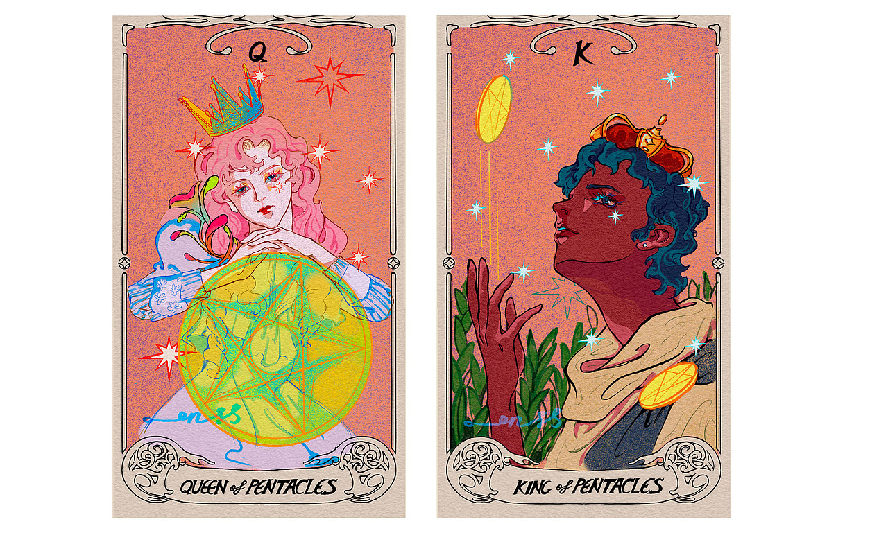 手绘风塔罗牌_一叽孖-站酷zcool