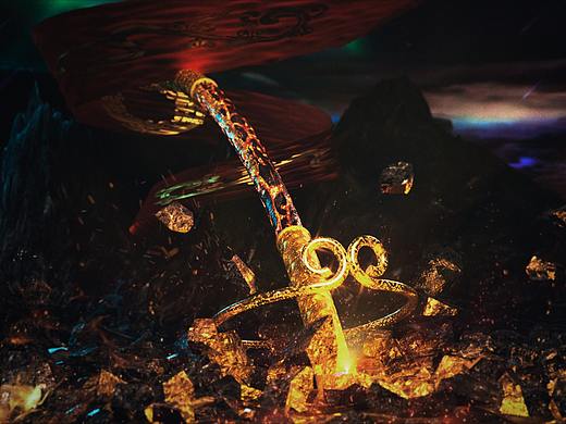 金箍棒2.0（个人主页-ZNTE5NTY0MDQ=） - 场景 - 站酷设计师半山道人原创素材 - 站酷ZCOOL