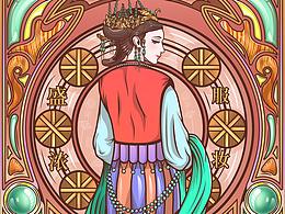 宫廷风插画练习