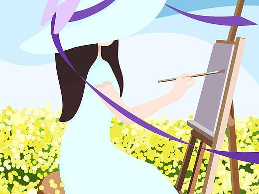 累了 ，画点让自己开心的