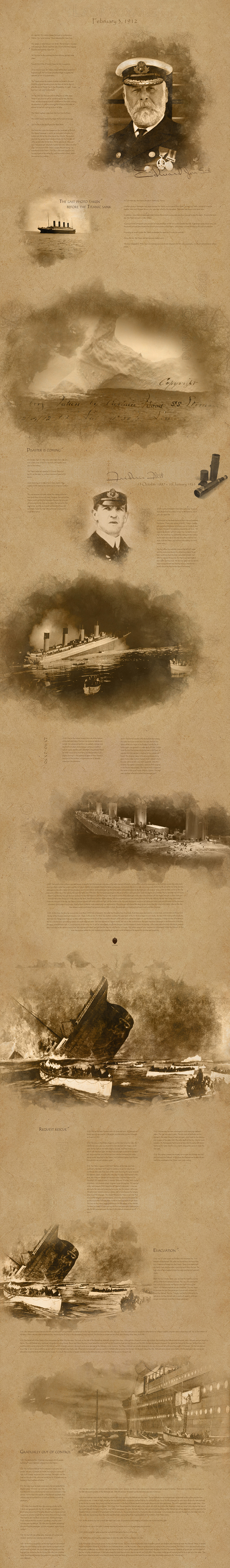 RMS Titanic 复古视觉（图ZMTcxMzIxODg4） - 其他网页 - 站酷设计师jcookie原创素材 - 站酷ZCOOL