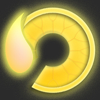 金币选择了基础的圆形样式,中间镂空并制作了一个缺角,意在做成一个荷叶的造型,金币上也绘制了一层荷叶花纹,在缺角上方又增加了一片荷花花瓣作为装饰,体现主题