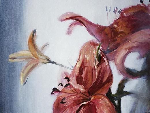 静物-百合花（个人主页-ZNTU0MzU1ODg=） - 绘画 - 站酷设计师全无用处原创素材 - 站酷ZCOOL