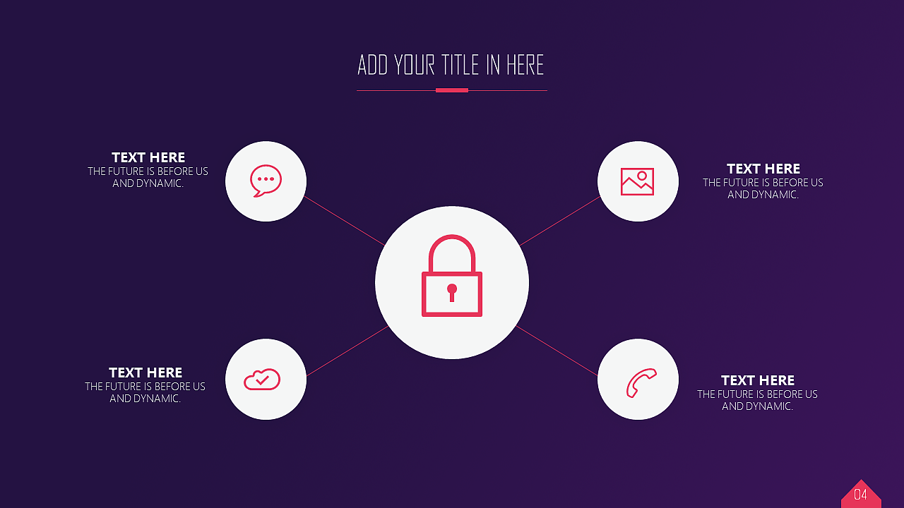 宅寂系列63：极简线条渐变背景扁平互联网总结报告PPT模板