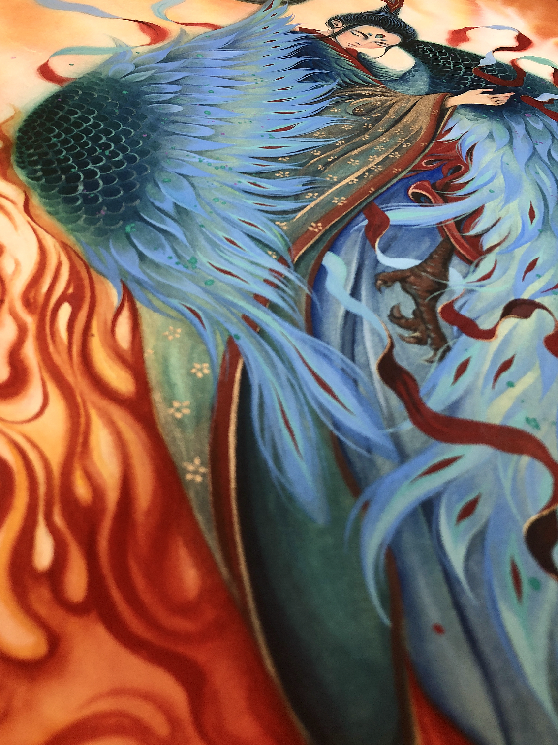 【白树原创手绘】山海经系列之毕方