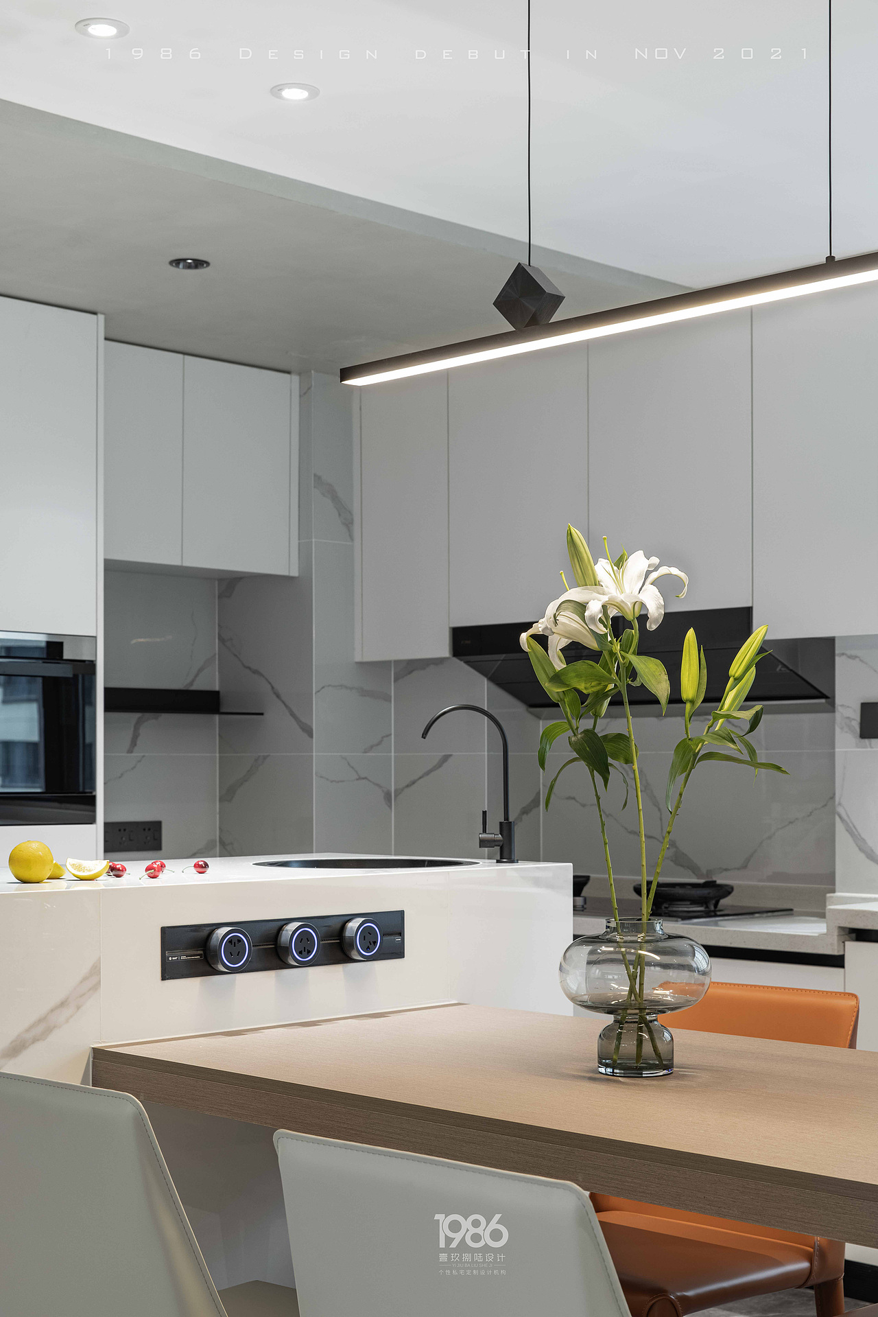 130平米的开放式厨房可以这样做!