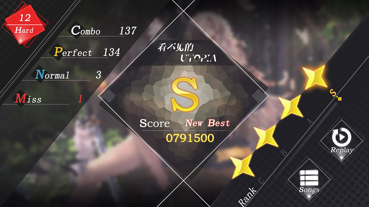 音游《s☆arry》——偏扁平化二次元风游戏ui练习_豆浆包包-站酷zcool