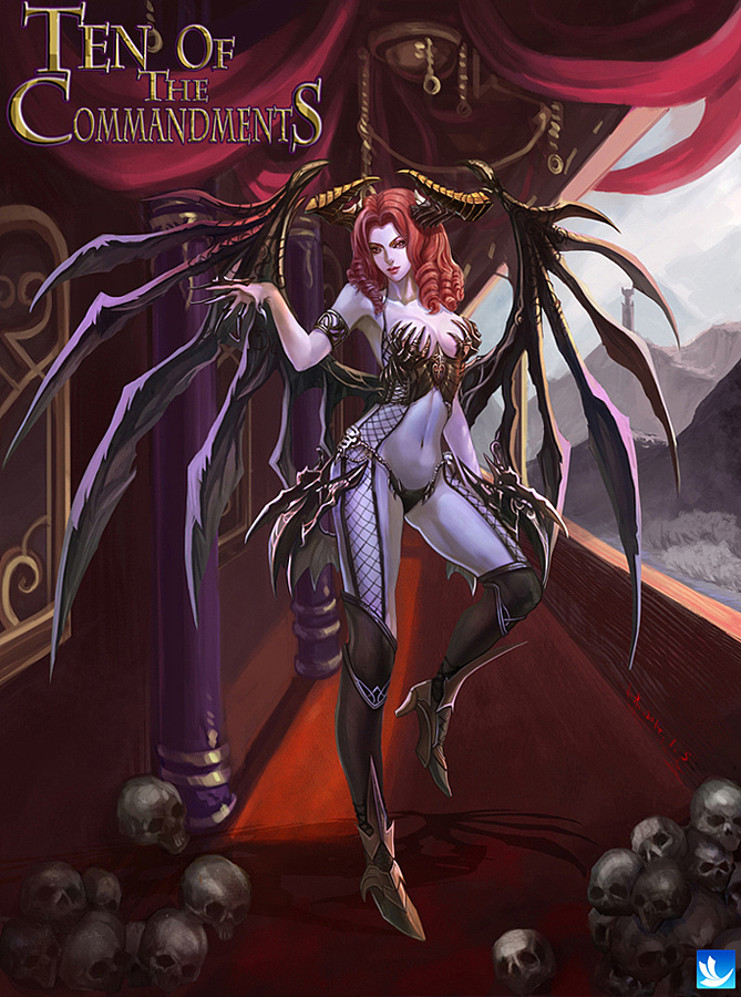 色欲恶魔--游戏原画培训 原创作品