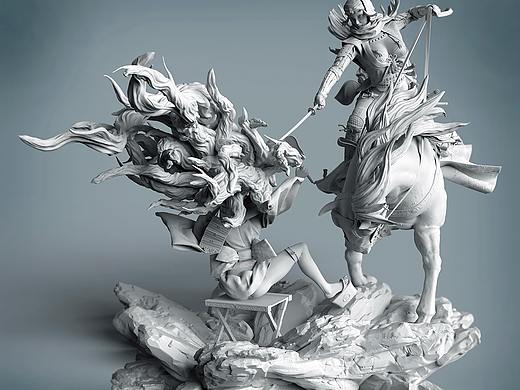 一骑讨高模，这是准备打印的版本