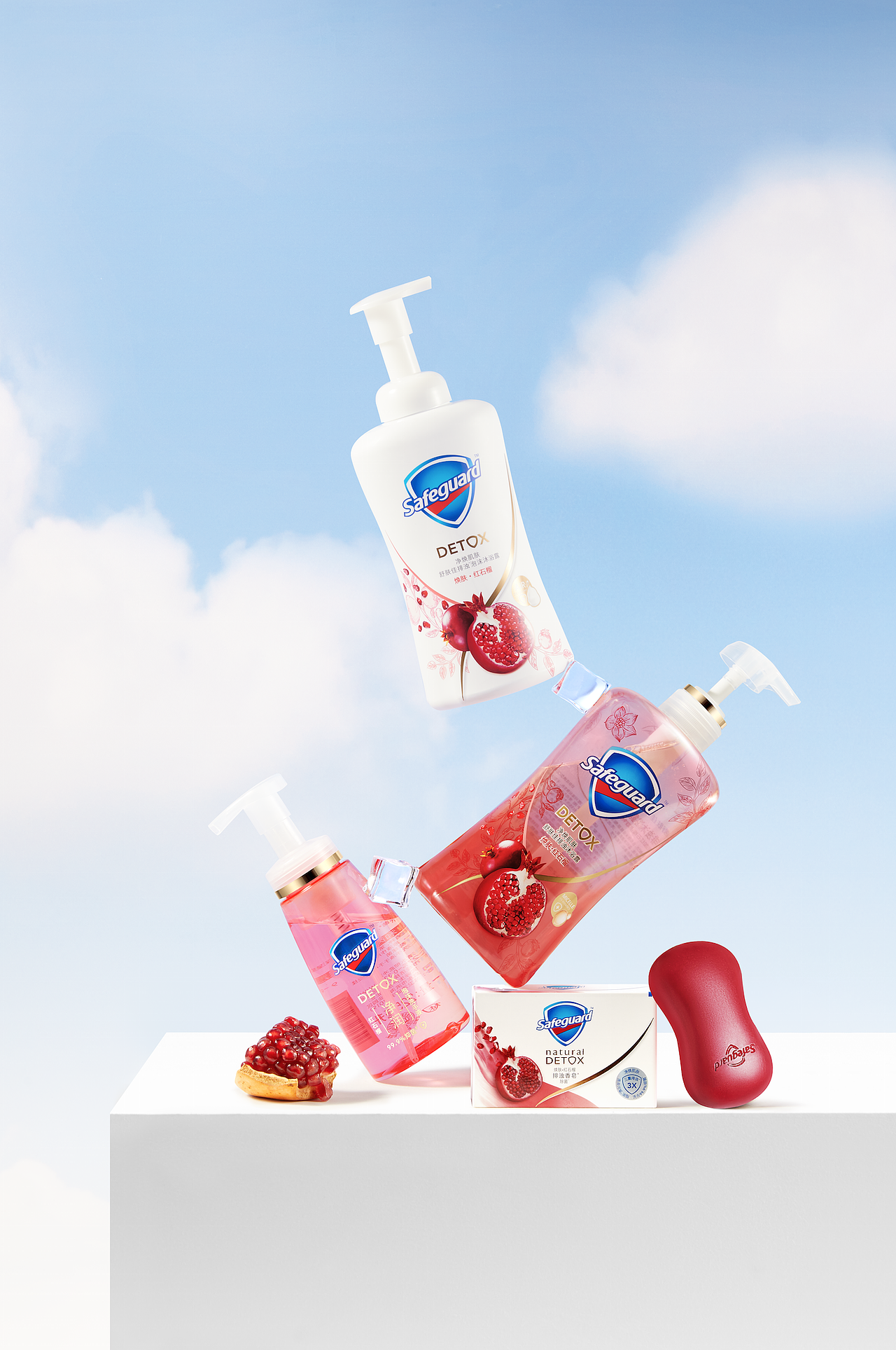 舒肤佳平面kv修图作品2