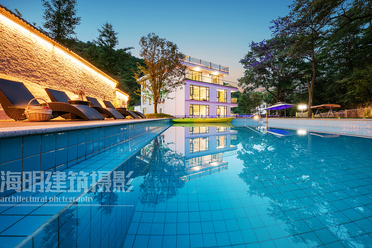 民宿建筑拍摄-湖州长兴清静揽山民宿