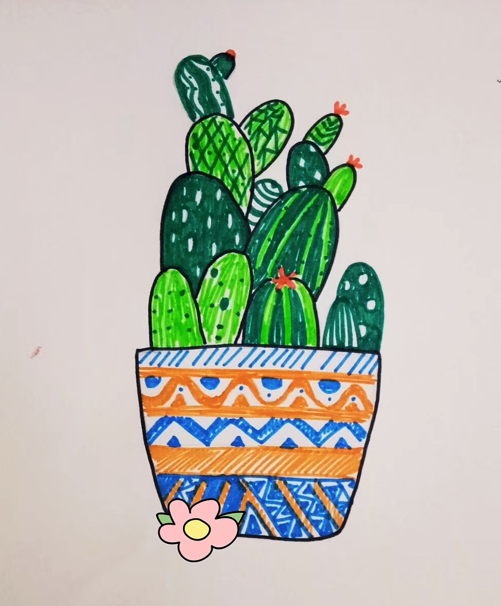 近期的手绘儿童画