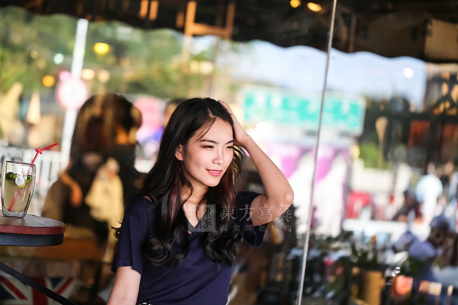 【东方写艺】淘宝产品摄影-女装-树叶印花阔腿裤