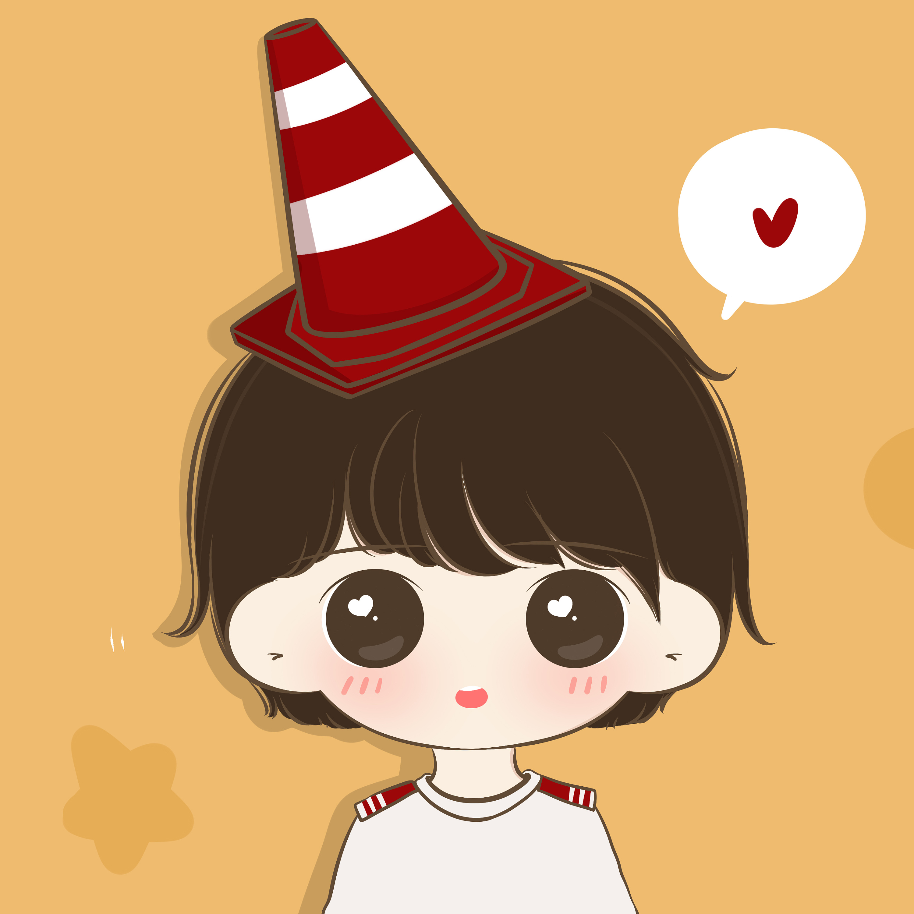 【情侣头像】和我用情头就是我的人啦|插画|新锐潮流插画|小希与阿树