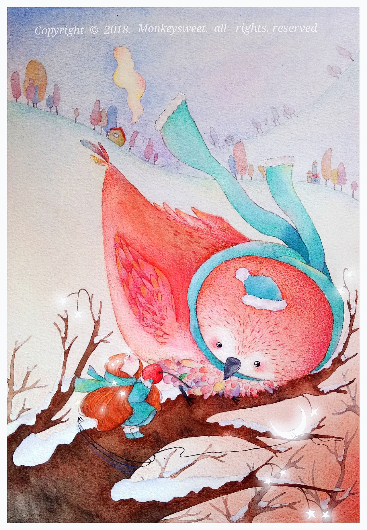 星星女孩系列（圖ZMTQ2NTY2NTE2） - 創(chuàng)作習作 - 站酷設(shè)計師貓與亭原創(chuàng)素材 - 站酷ZCOOL