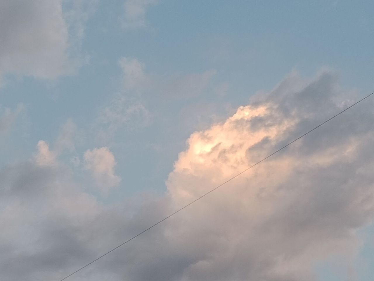 今日傍晚的天空