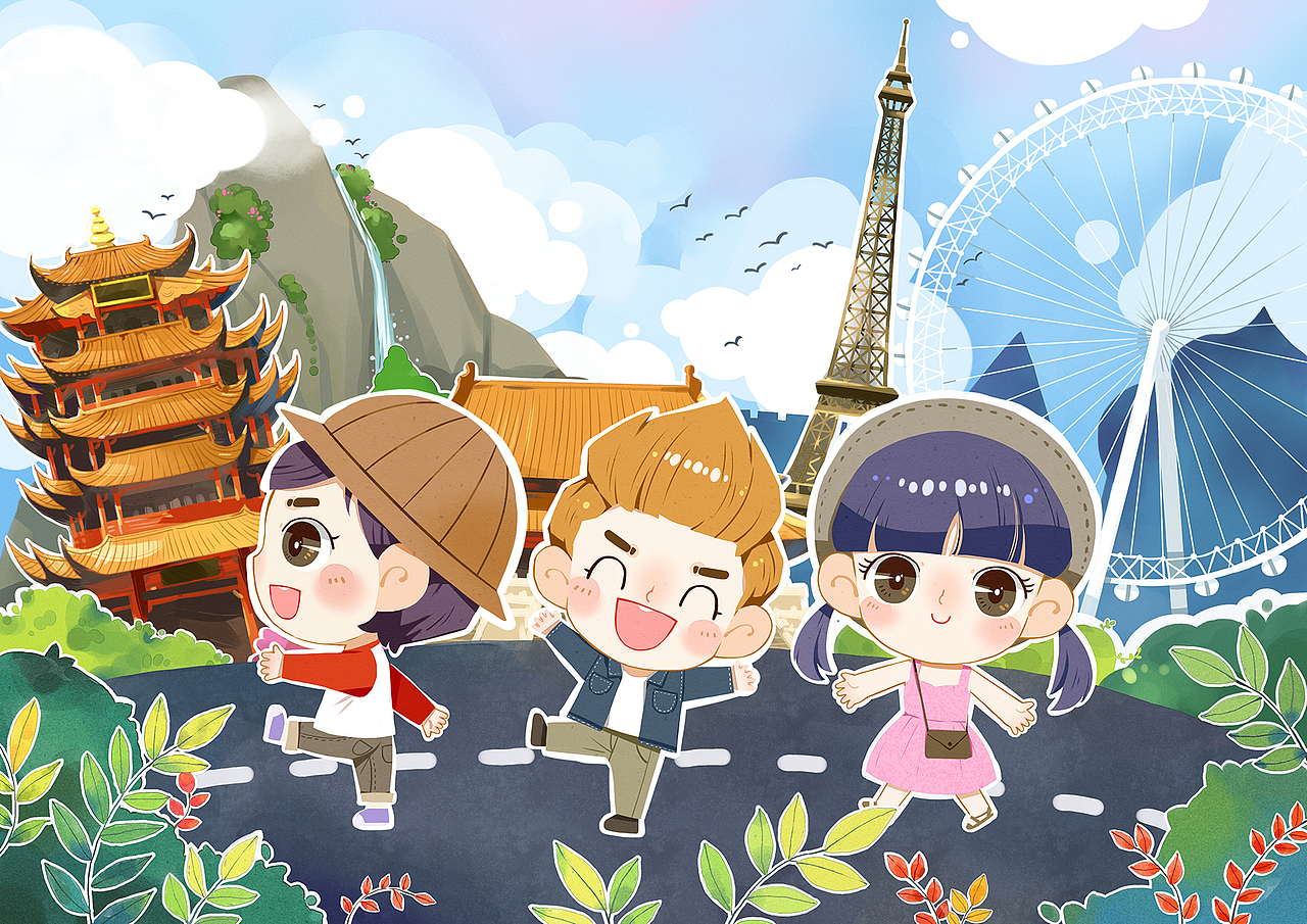 好好出去玩吧（图ZMzQxNjQyNjQ=） - 商业插画 - 站酷设计师晕妹纸原创素材 - 站酷ZCOOL
