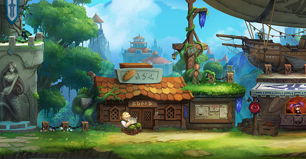 日韩类横版游戏场景|插画|游戏原画|古东 - 原创作品 - 站酷 (zcool)