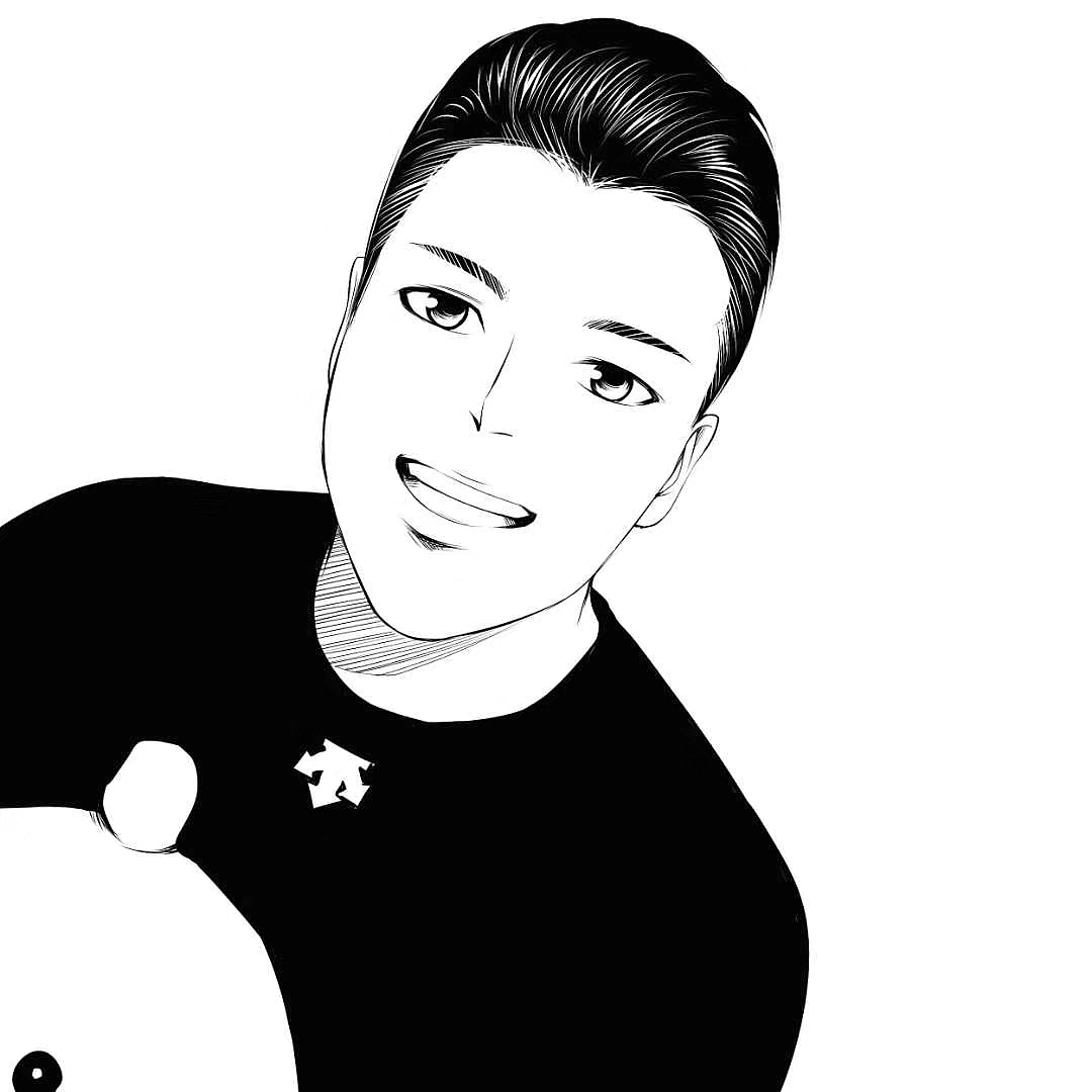 简约黑白漫画头像|纯艺术|绘画|兰卡_原创作品-站酷zcool