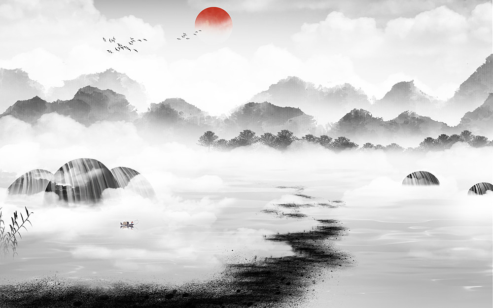 2022新山水（图ZMjc2NTU0OTMy） - 生活用品 - 站酷设计师新中式纱画图库原创素材 - 站酷ZCOOL