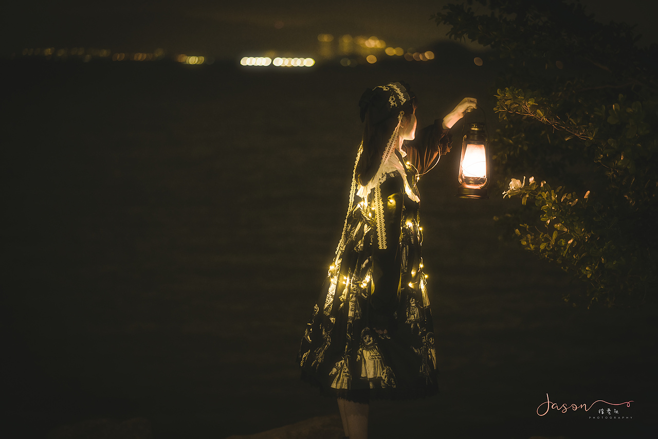 【深圳约拍】海边夜景洛丽塔