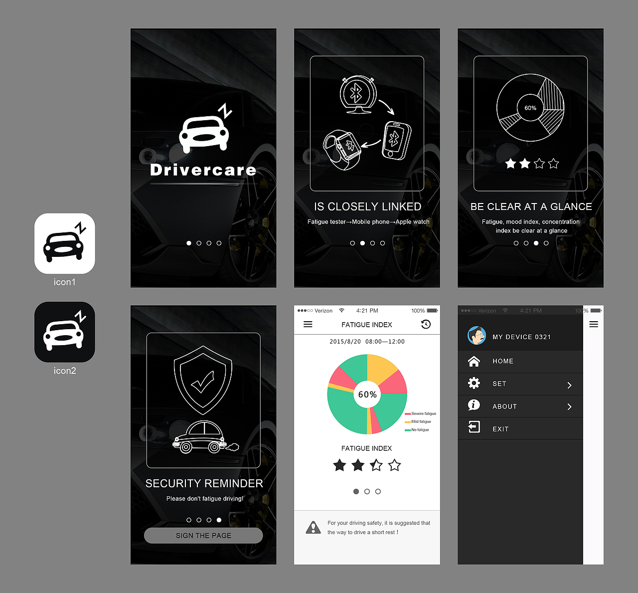 drivercar软件界面（原创）（图ZNDY5NjA2MjQ=） - APP界面 - 站酷设计师票票原创素材 - 站酷ZCOOL