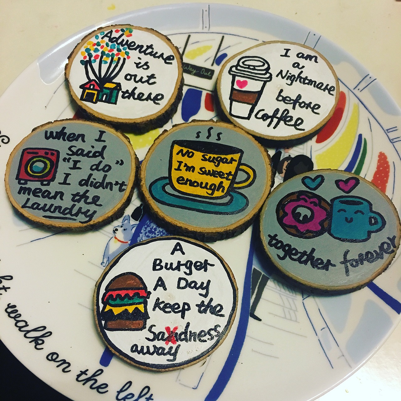 原创手绘冰箱贴