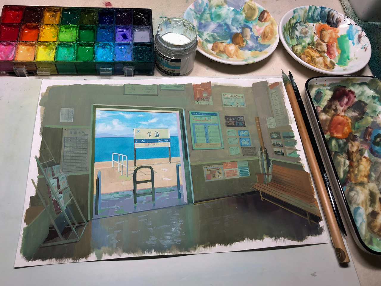 最近的水彩手绘作品（图ZMjI1MjIyNDg4） - 艺术插画 - 站酷设计师小野菊菊菊菊菊原创素材 - 站酷ZCOOL