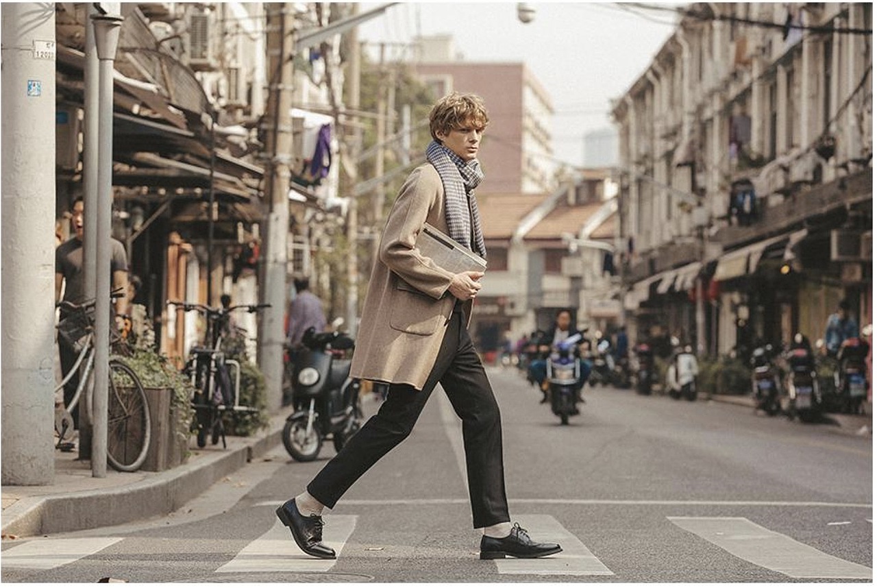 男装 日杂 围巾 街拍