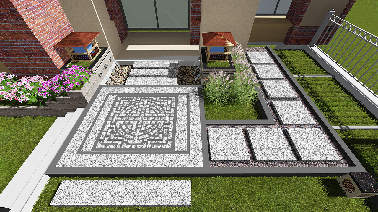 湖山源著 庭院设计（图ZNjg5MDYwMjA=） - 景观设计 - 站酷设计师吴安静原创素材 - 站酷ZCOOL