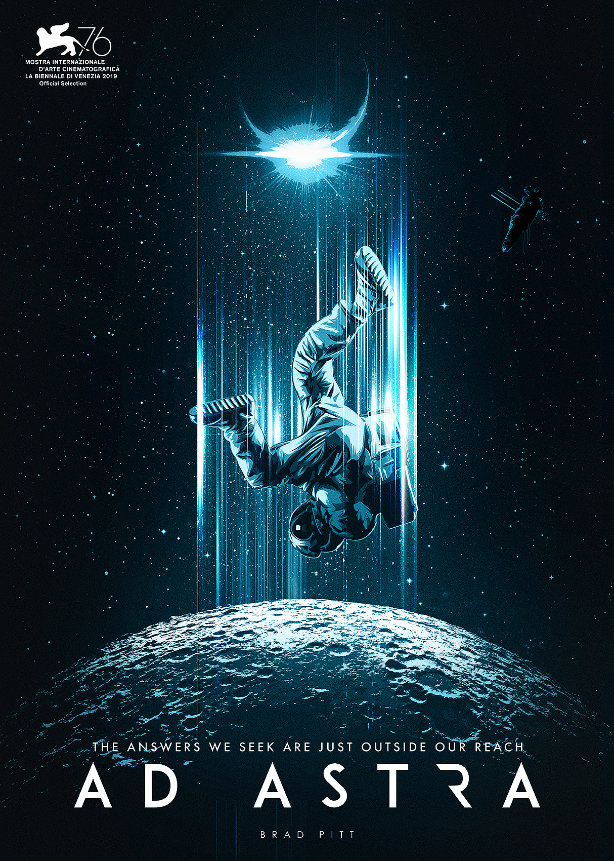 电影 星际探索 ad astra 艺术海报