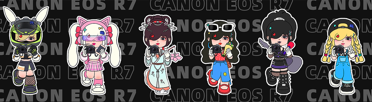 Canon佳能「青春专微」IP形象设计 | 佳佳（图ZMzA2NjExMDky） - IP形象 - 站酷设计师想减肥的狸花喵原创素材 - 站酷ZCOOL