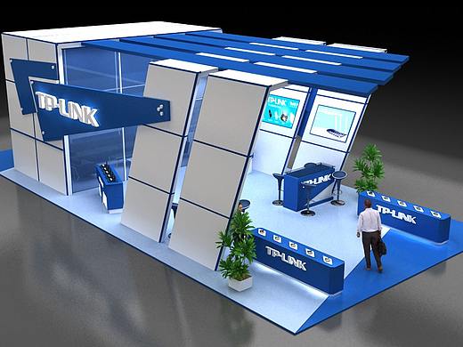TP路由器设计展会设计效果图